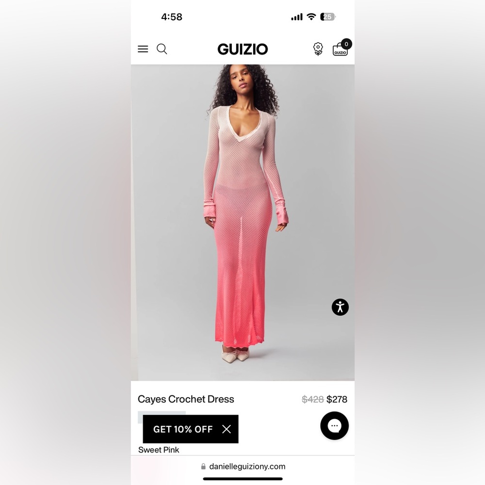 GUIZO NYC crochet dress